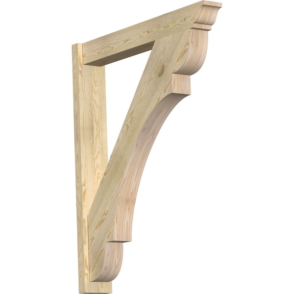 Ekena Millwork Olympic Traditional Rough Sawn Outlooker, Douglas Fir, 6"W x 38"D x 46"H OUT06X38X46OLY01RDF - main